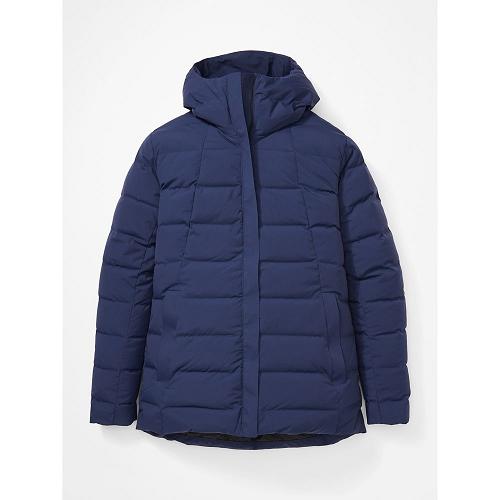 Marmot Down Jacket Navy NZ - WarmCube Jackets Womens NZ7906354